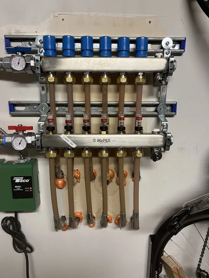 Plumber performing Gas Leak Detection at a residential property in O'Hara